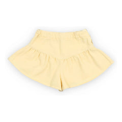 the new society - Bellis Denim Rüschen-Shorts | Hellgelb