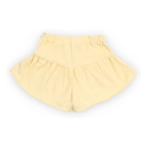 the new society - Bellis Denim Rüschen-Shorts | Hellgelb