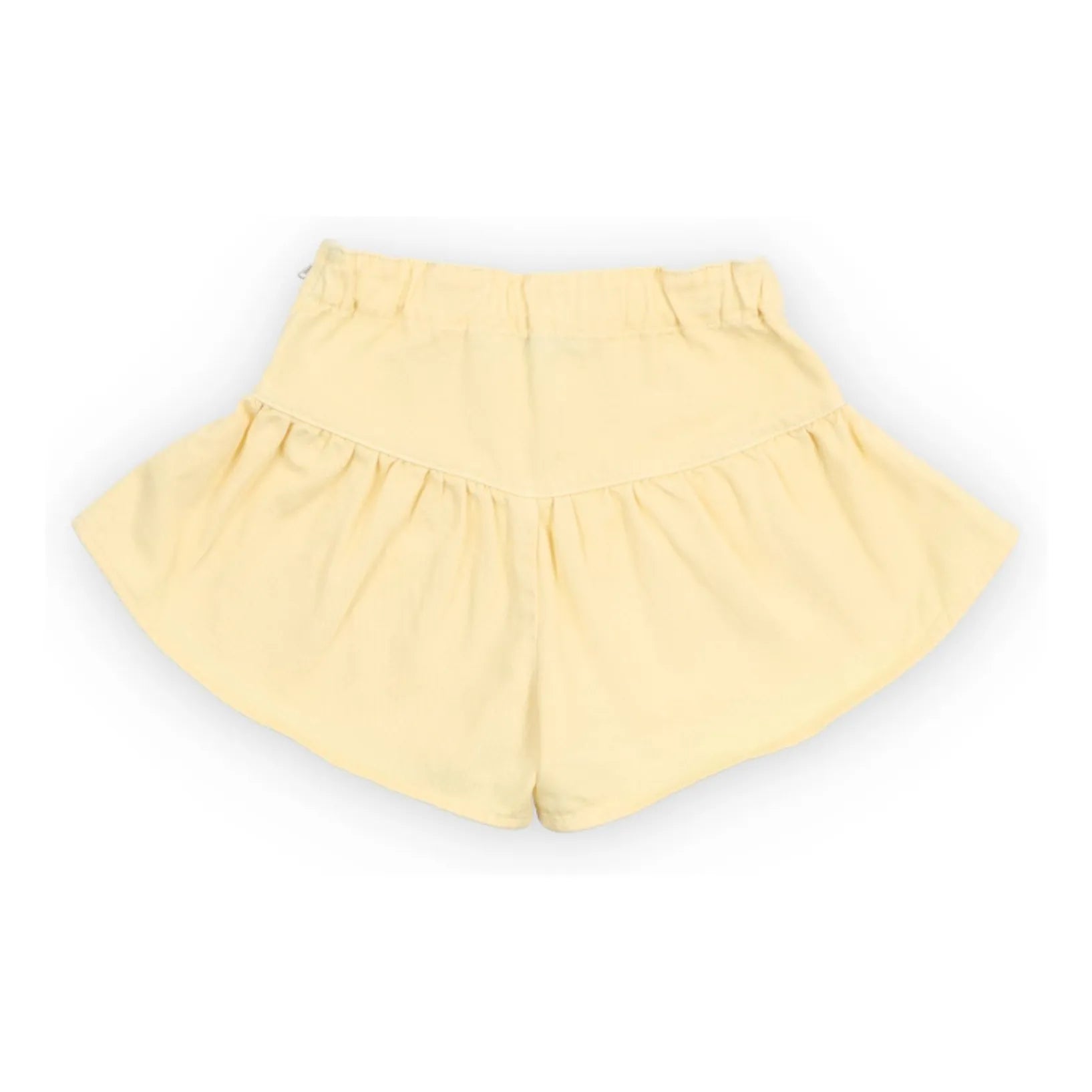 the new society - Bellis Denim Rüschen-Shorts | Hellgelb