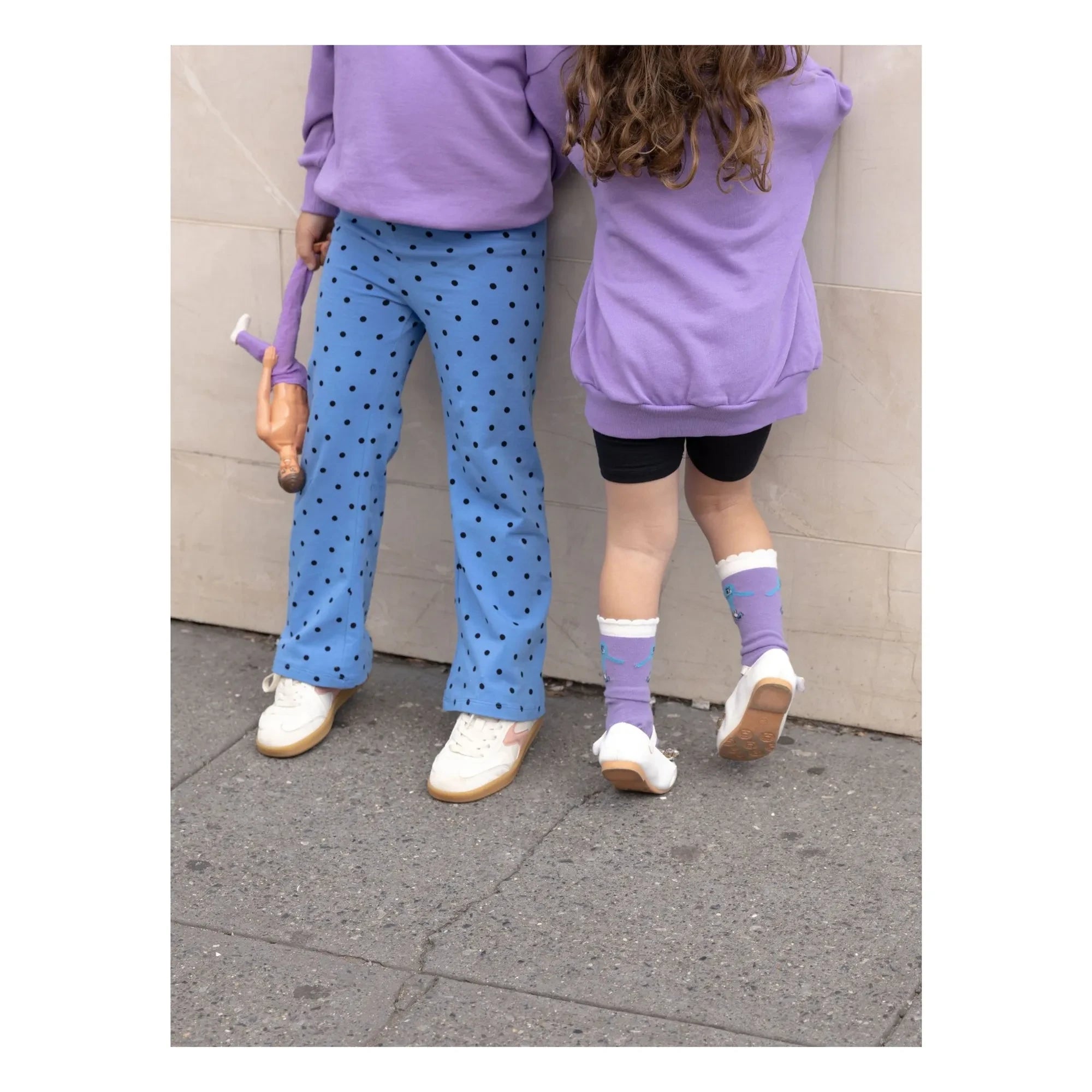 Mini Rodini - Bio-Baumwoll-Flare-Hose | Azurblau