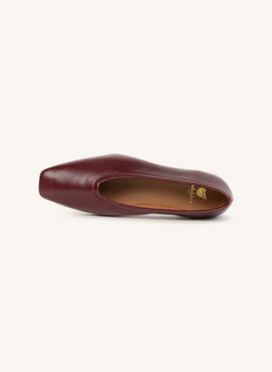 Bobbies - Edie Leder Ballerinas | Granat