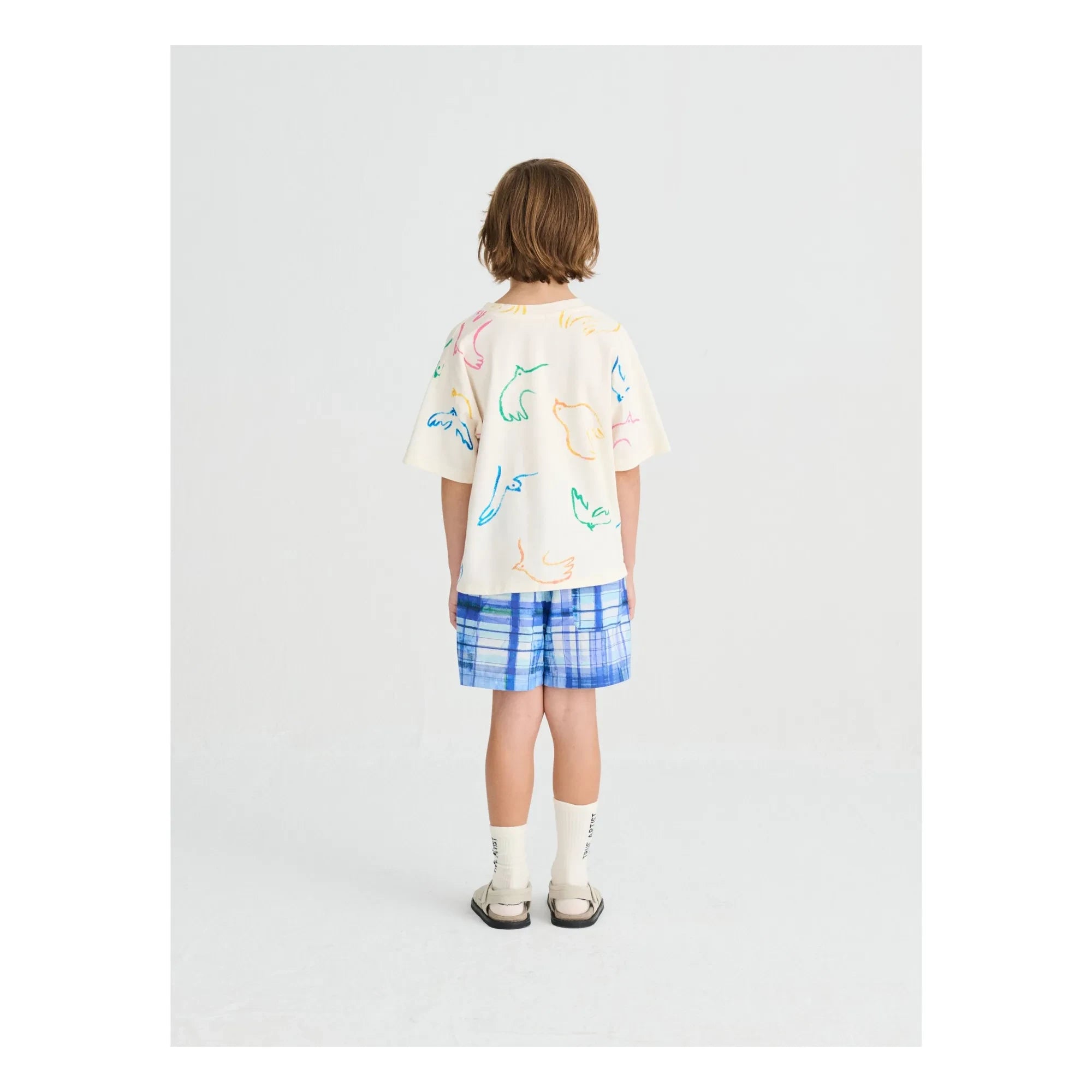 True Artist - T-Shirt Birds Bio-Baumwolle | Ecru