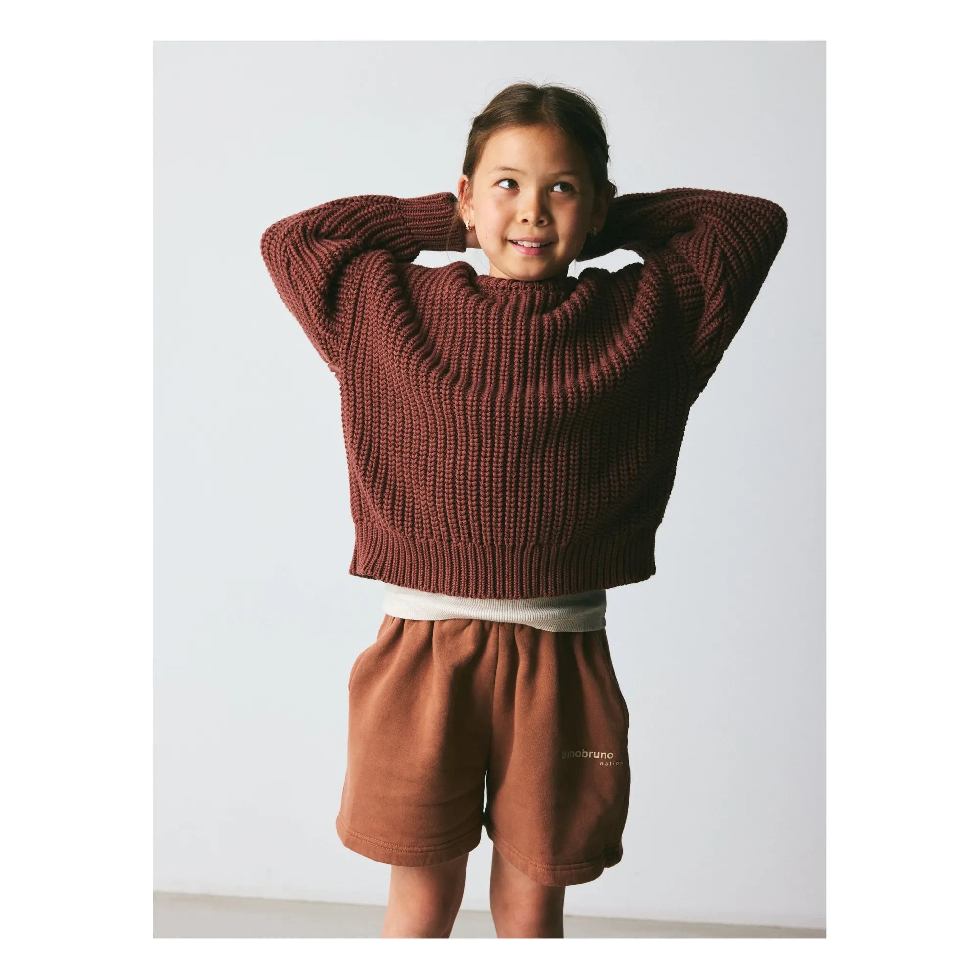 brunobruno nation - Sienna Bio-Baumwoll-Pullover | Bordeaux