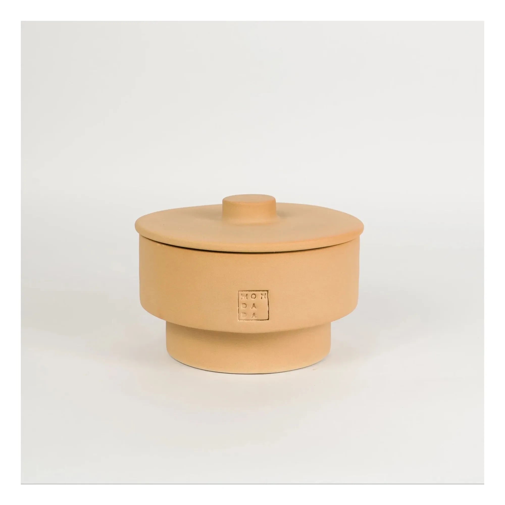 Mon Dada - Outdoor Kerze mit Deckel, neutraler Duft June Ibiza Two | Terrakotta