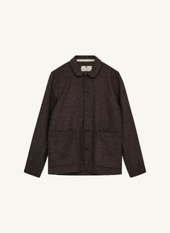 Anerkjendt - Akoscar Karierter Woll Overshirt | Grau