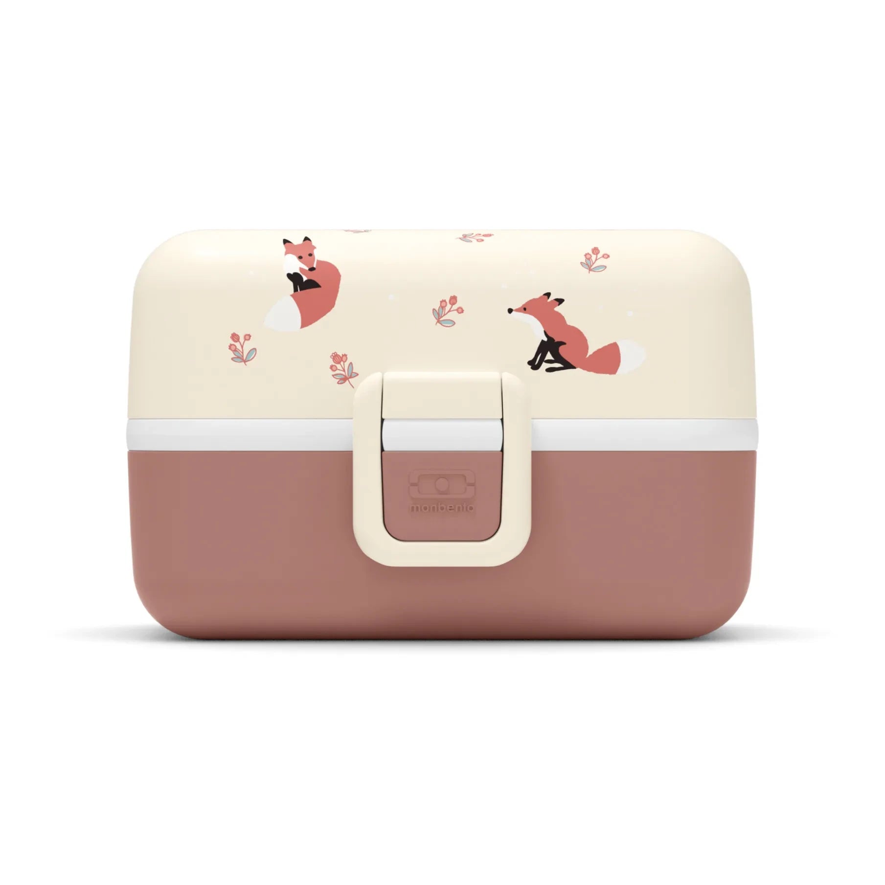 Monbento - MB Tresor anpassbare Kinder-Bento-Box, 3 Fächer | Puderrosa