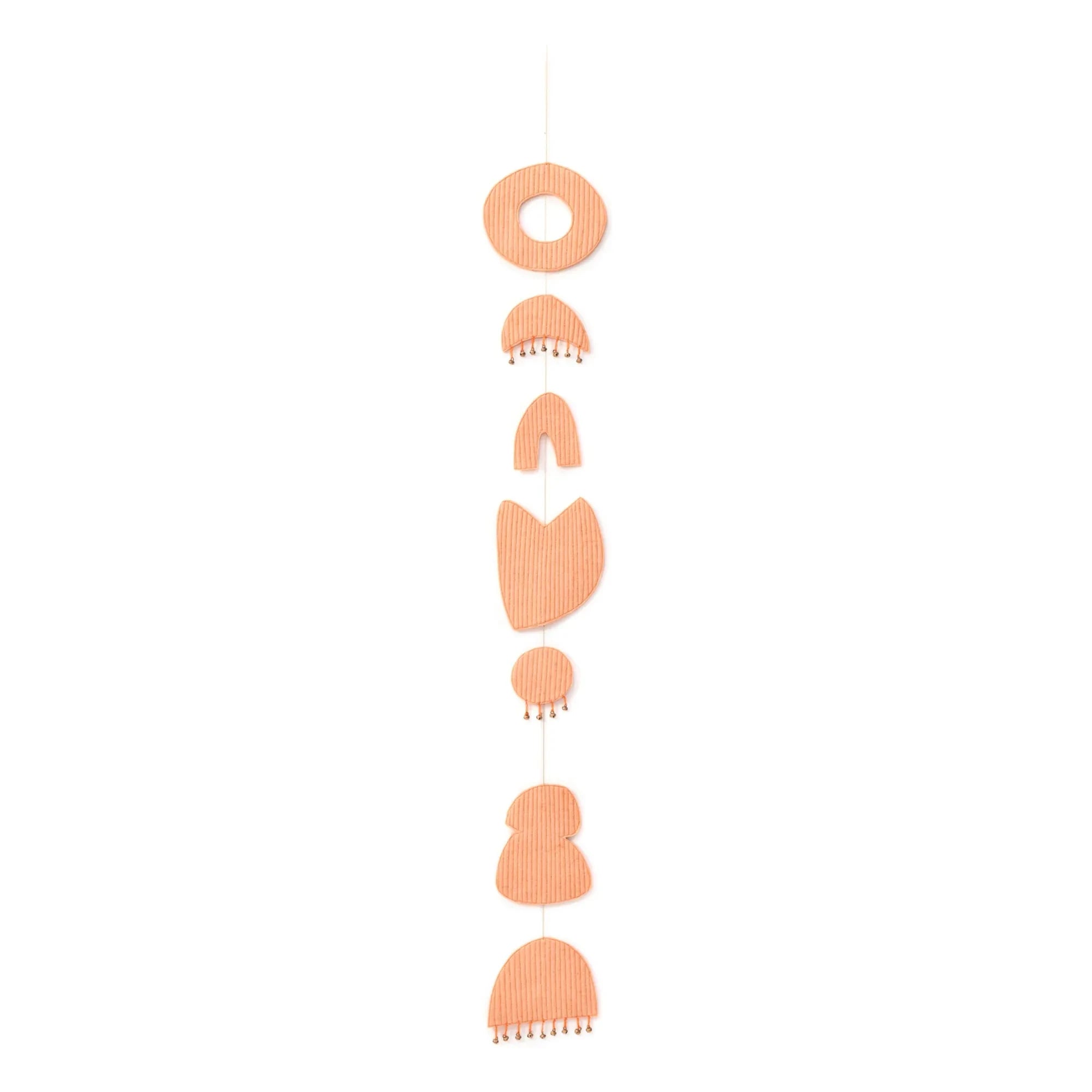 Muskhane - Chakra Mobile in gestepptem Filz | Blush