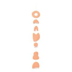 Muskhane - Chakra Mobile in gestepptem Filz | Blush