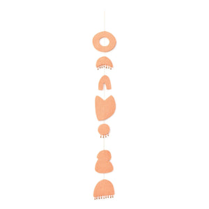 Muskhane - Chakra Mobile in gestepptem Filz | Blush