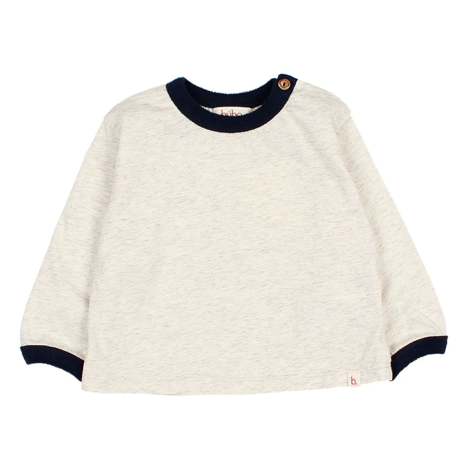 Búho - Constrasté Chiné T-shirt | Ecru