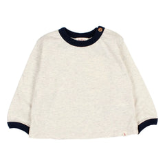 Búho - Constrasté Chiné T-shirt | Ecru