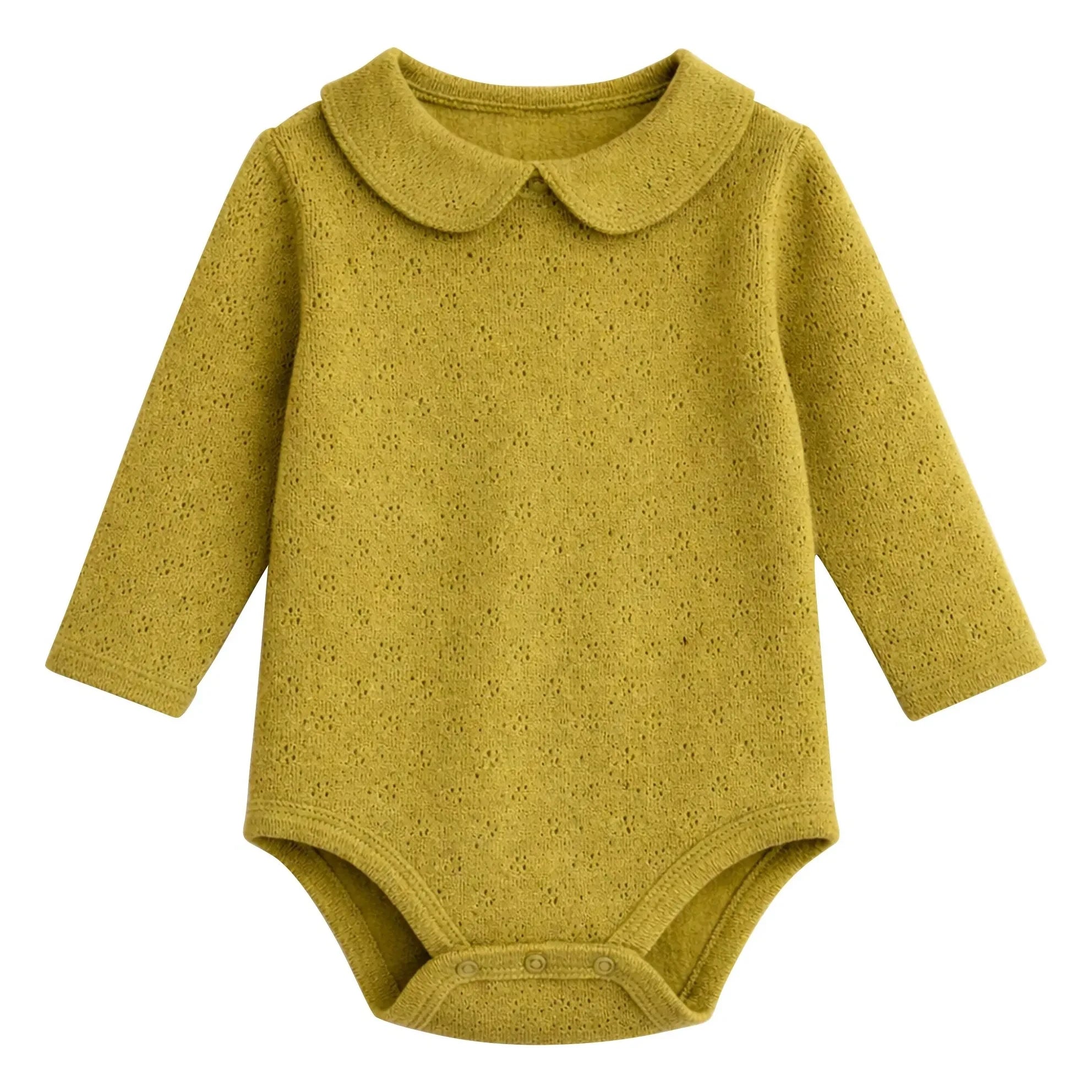 Lililotte - Pointelle Léonard Body aus Bio-Baumwolle | Olive