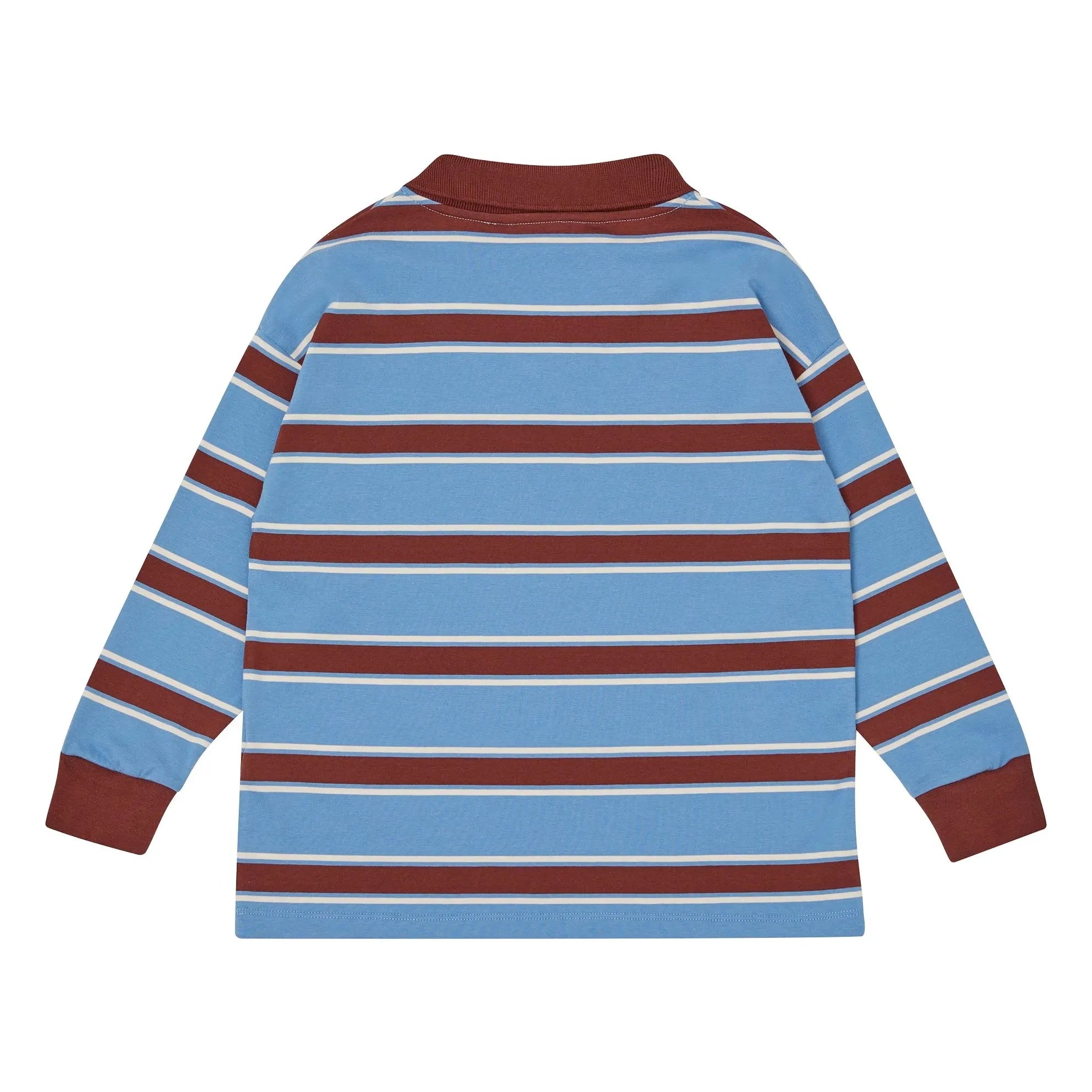 Main Story - Gestreiftes T-Shirt aus Bio-Baumwolle | Blau