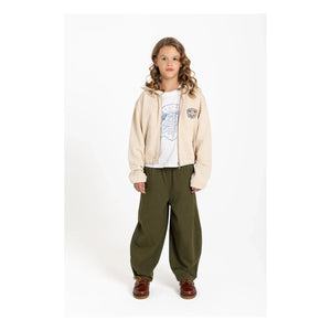 Hundred Pieces – Blush Forever Bio-Baumwoll-Sweatshirt mit Reißverschluss | Creme