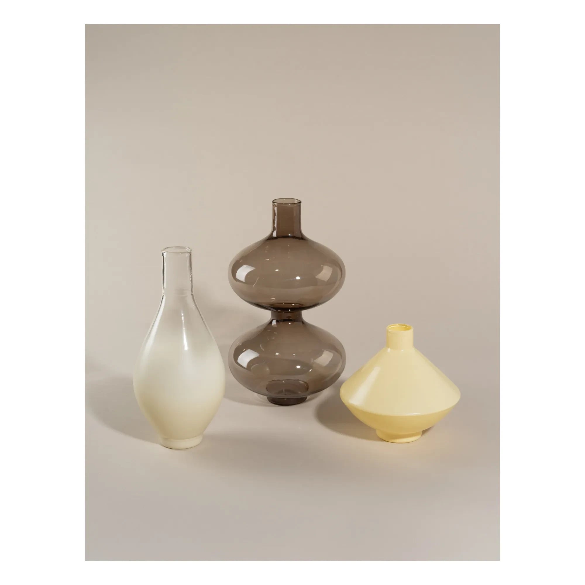 Los Objetos Decorativos – Rauchige Borosilikatvase | Braun