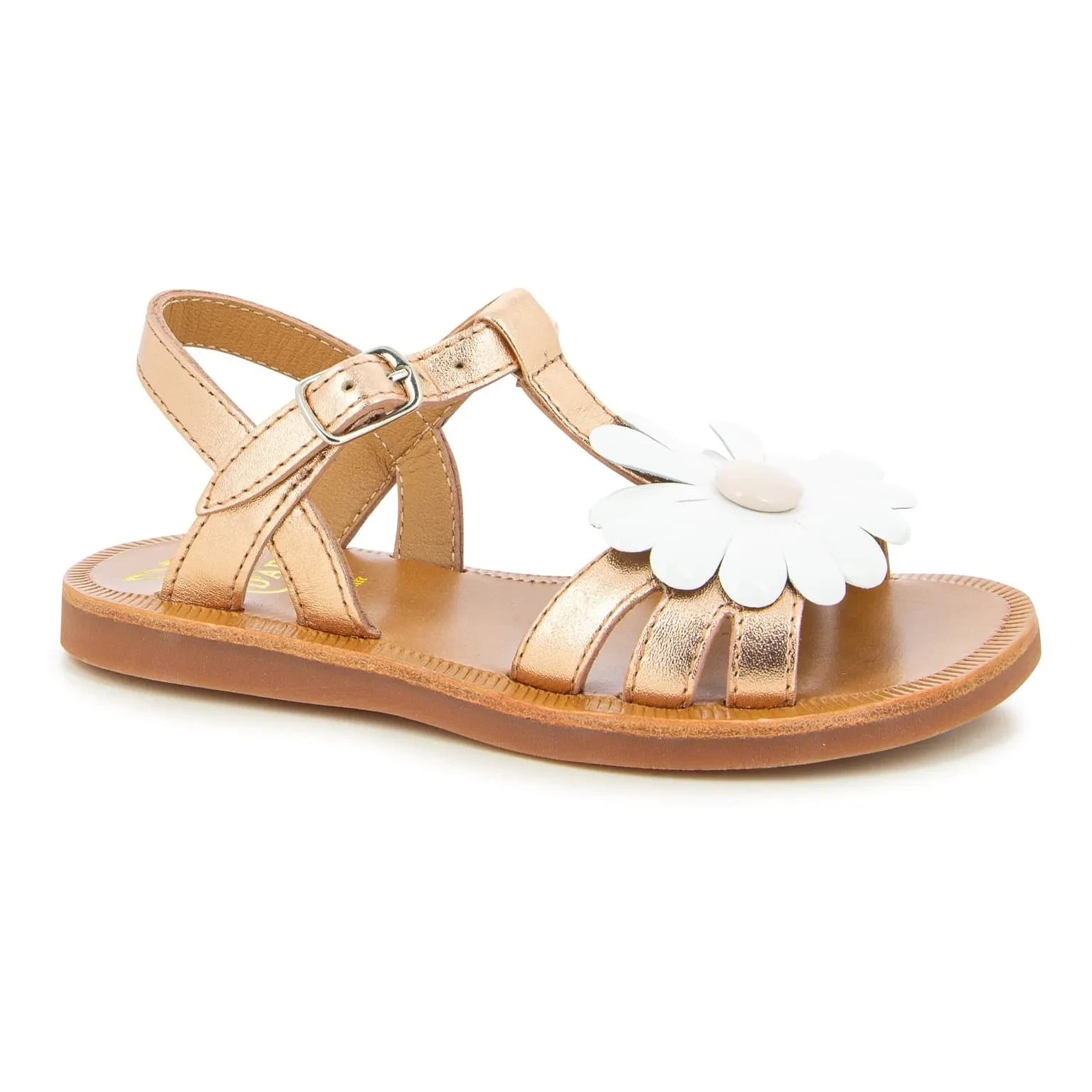 Pom d'Api - Plagette Big Flo Sandalen | Rosa Gold