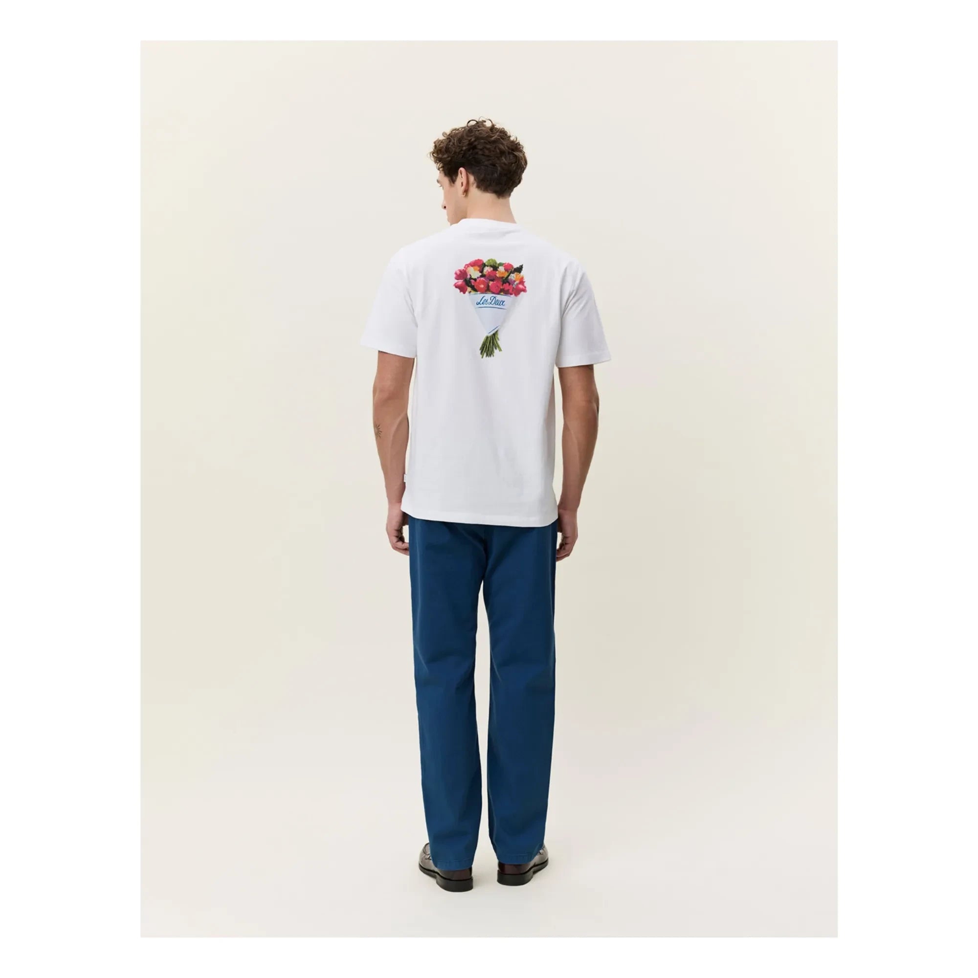 Les Deux - Blumenstrauß T-Shirt | Weiß