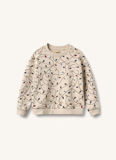 Wheat - Sandro "Guirlandes" Bio-Baumwoll-Sweatshirt | Creme