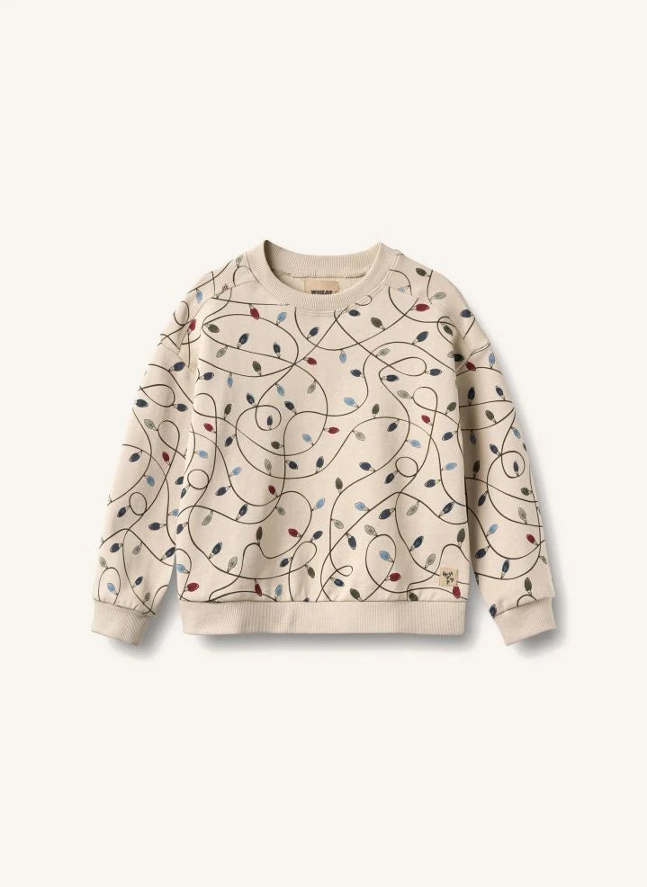 Wheat - Sandro "Guirlandes" Bio-Baumwoll-Sweatshirt | Creme