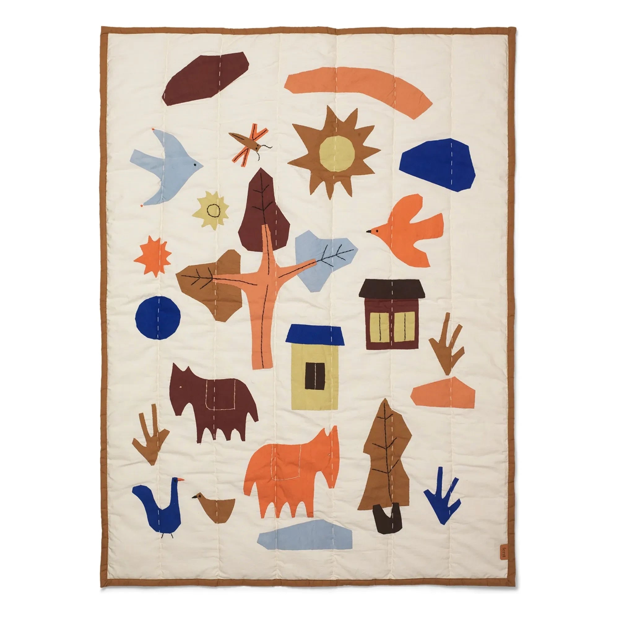 Ferm Living Kids - Village Baumwolldecke
