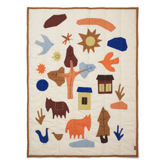 Ferm Living Kids - Village Baumwolldecke