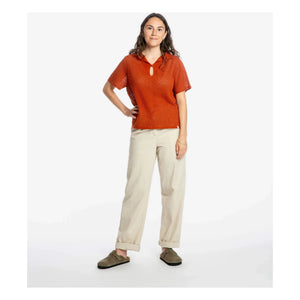 Matona - Bio-Baumwollhose mit Falten | Sand