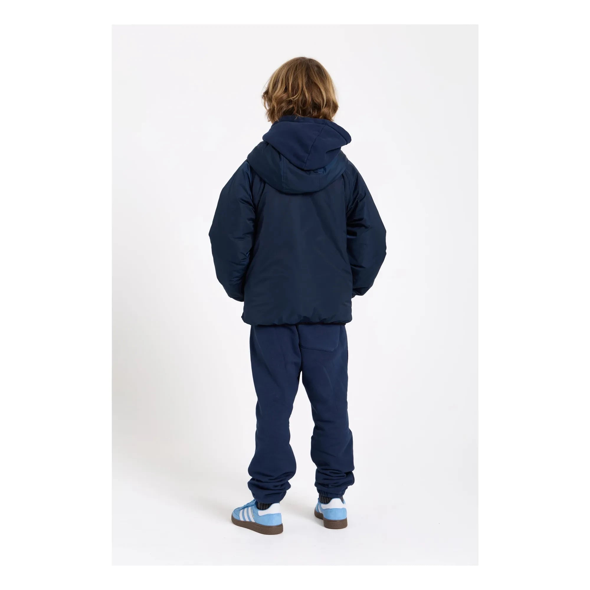 Smallable Kid - Gewaschene blaue Bio-Baumwoll-Jogger