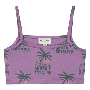 We Are Kids - Crop Top Vic Palmiers Bio-Baumwolle | Lila