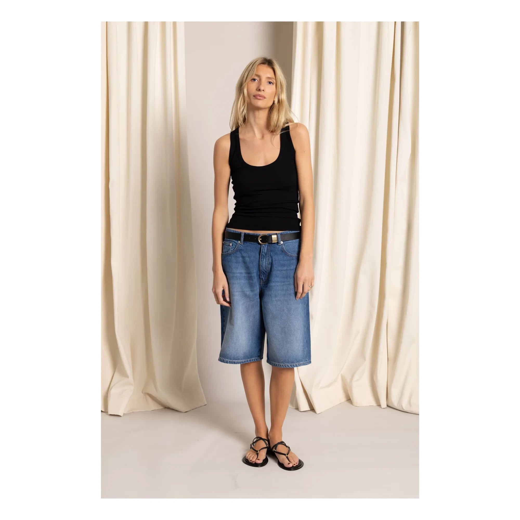 Smallable Woman - Paola Denim Bermuda Shorts | Denim Blau
