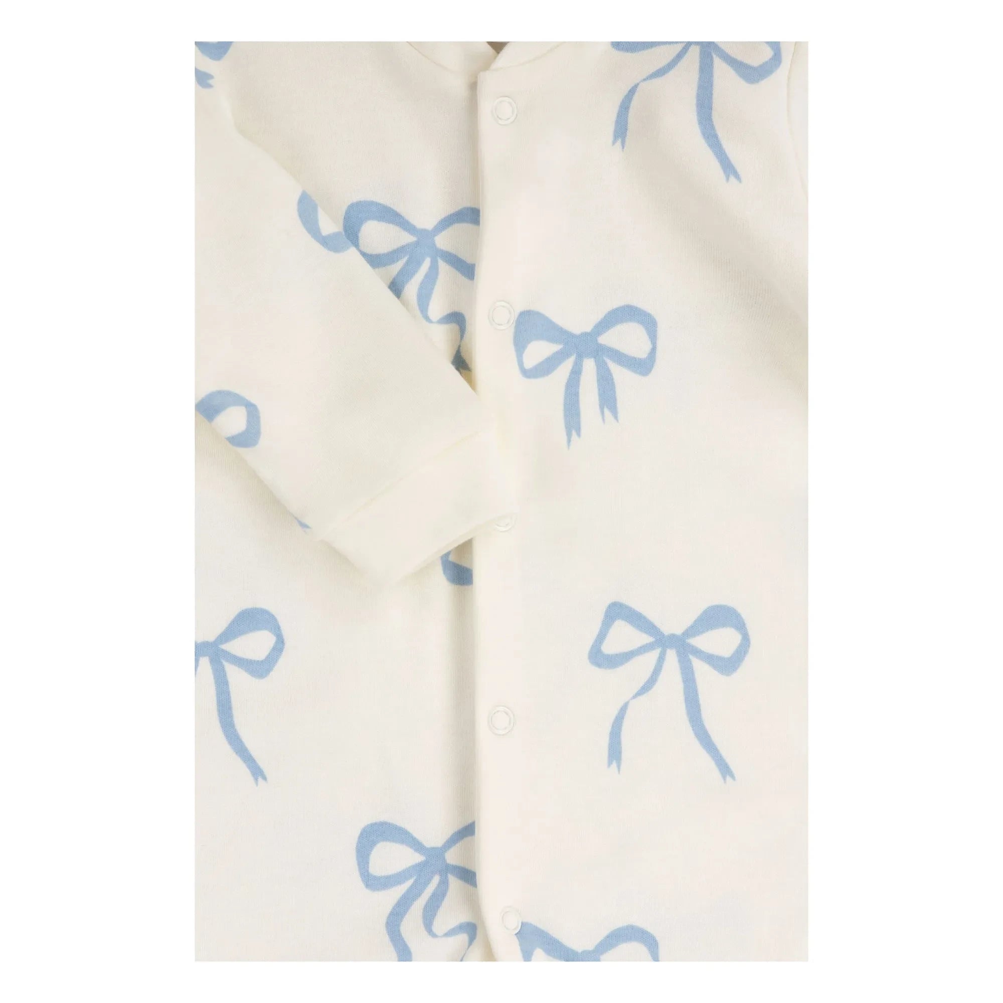Sleepy Doe - Pyjama mit Schnürfüßchen Bio-Baumwolle | Ecru