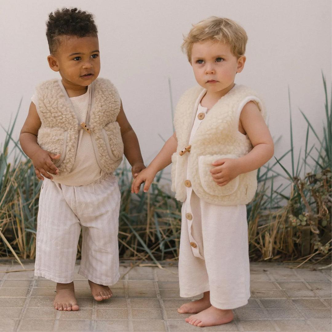 Binibamba Merino Snugglevest - Milk-Tops-Milk-0-6m | Natural Baby Shower