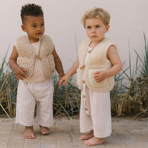 Binibamba Merino Snugglevest - Milk-Tops-Milk-0-6m | Natural Baby Shower