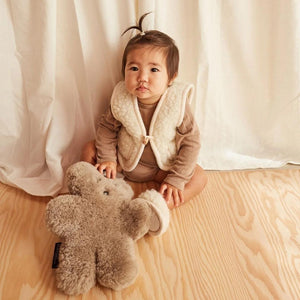 Binibamba Merino Snugglevest - Milk-Tops-Milk-0-6m | Natural Baby Shower
