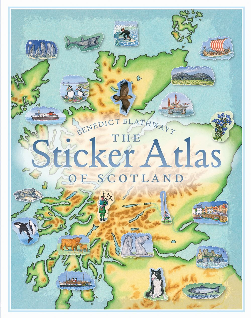 Birlinn - Aufkleber Atlas von Schottland