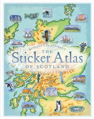 Birlinn - Aufkleber Atlas von Schottland