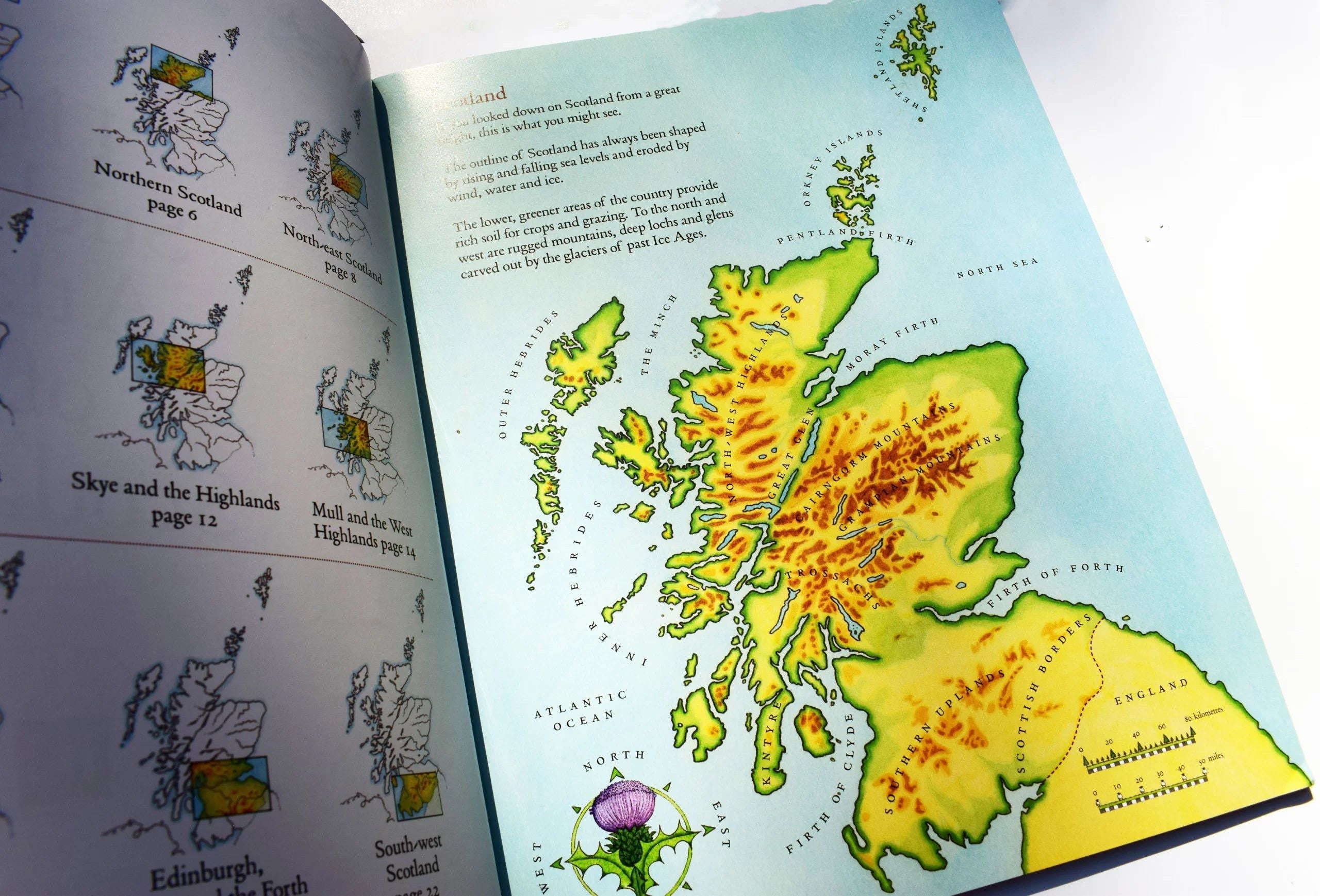 Birlinn - Aufkleber Atlas von Schottland