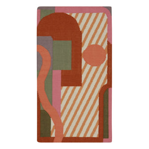 Mapoésie - Blush Wollteppich Postkarte | Blush