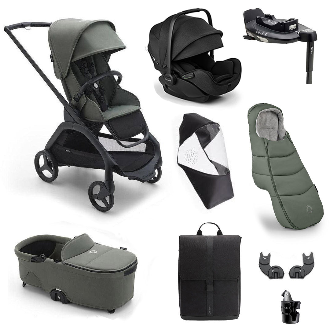 Bugaboo Dragonfly Ultimate + Otter Travel System-Travel Systems-Desert Taupe- | Natural Baby Shower
