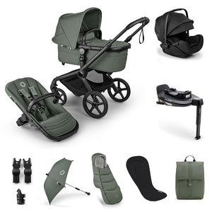 Bugaboo Fox 5 Renew Ultimate Newborn Otter Travel System-Travel Systems-Forest Green- | Natural Baby Shower