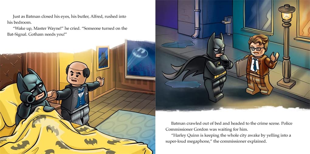 Buster Books - LEGO® DC Super Heroes™: Batman vs. Harley Quinn Englisches Aktiv- und Geschichtenbuch mit Spielfigur