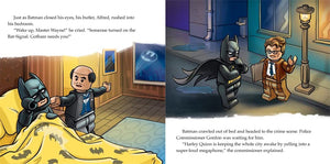 Buster Books - LEGO® DC Super Heroes™: Batman vs. Harley Quinn Englisches Aktiv- und Geschichtenbuch mit Spielfigur