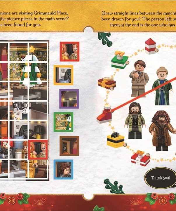 Buster Books - Lego Harry Potter Magische Weihnachtsfigur Spielzeug Englisches Aktivitäts- und Geschichtenbuch