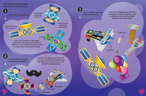 Buster Books - Englisches Aktivitäts- und Geschichtenbuch mit Lego-Bau- und Klebe-Figurenspielzeug