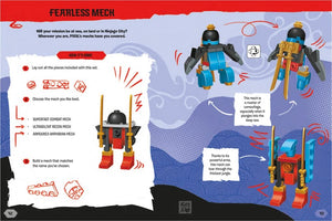 Buster Books - Lego Ninjago Aktivitäts- und Geschichtenbuch auf Englisch mit Figurenspielzeug