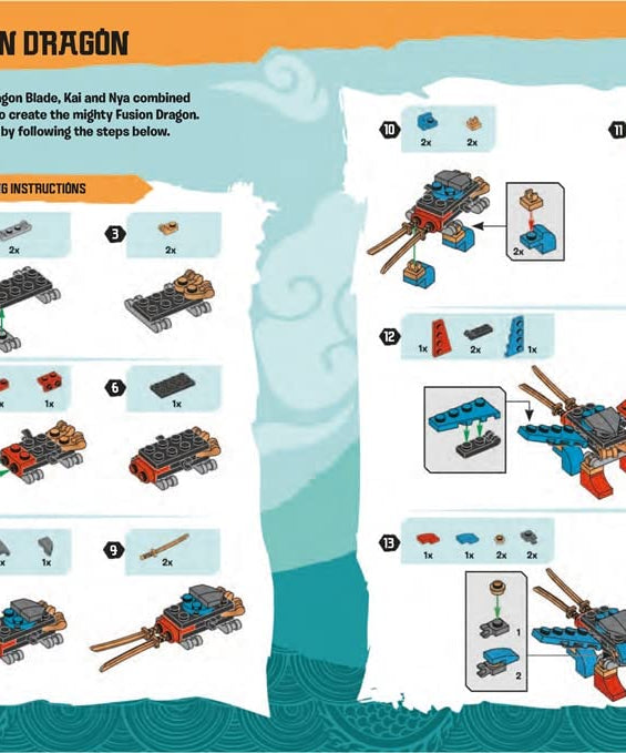 Buster Books - Lego Ninjago Figuren-Spielzeug Englisches Aktivitäts- und Geschichtenbuch