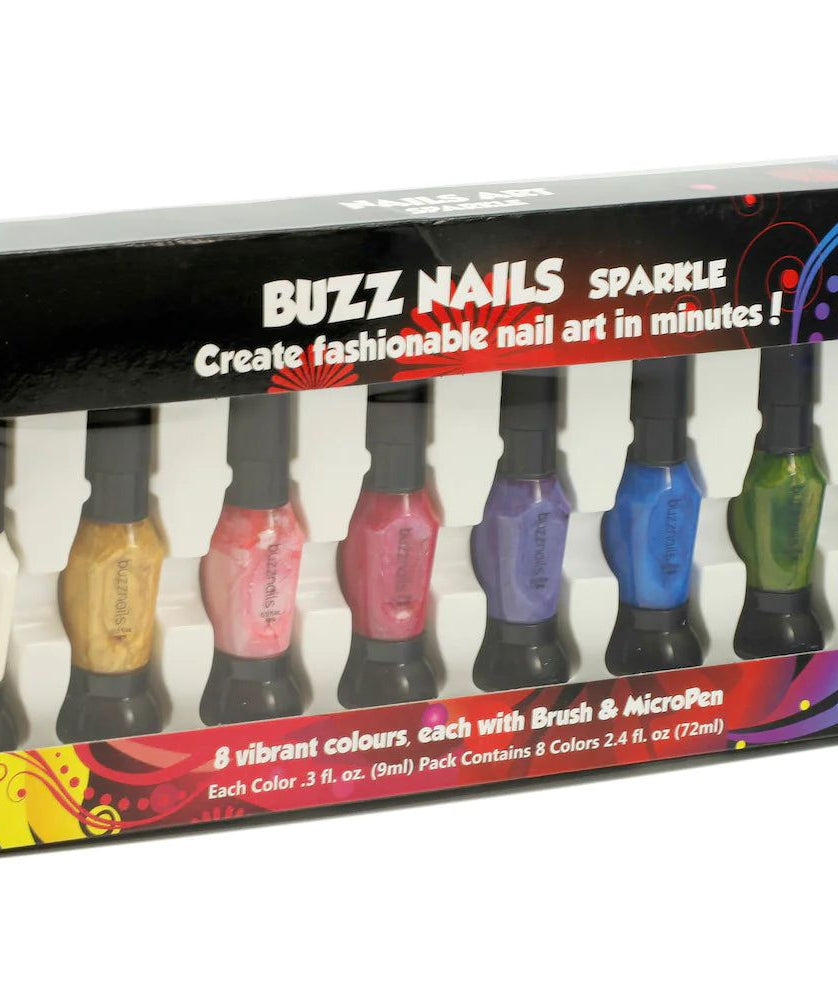 Buzz Art - Çocuklara Özel Tırnak Boyama Tasarım Seti Sparkle - Dinossi