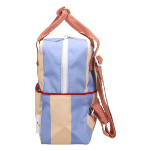 Sticky Lemon - Kleiner gestreifter Rucksack | Blau