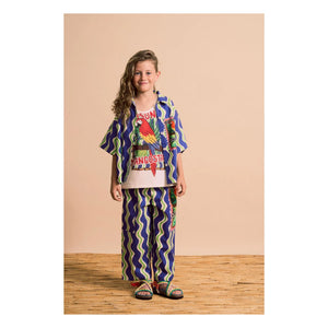 Maison Mangostan - Wave Hose Parrot | Dunkelblau