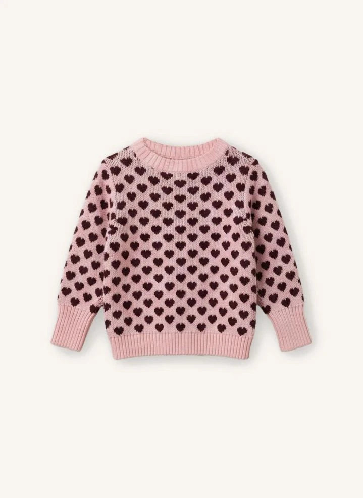 Fliink - Janie Hearts Pullover | Rosa