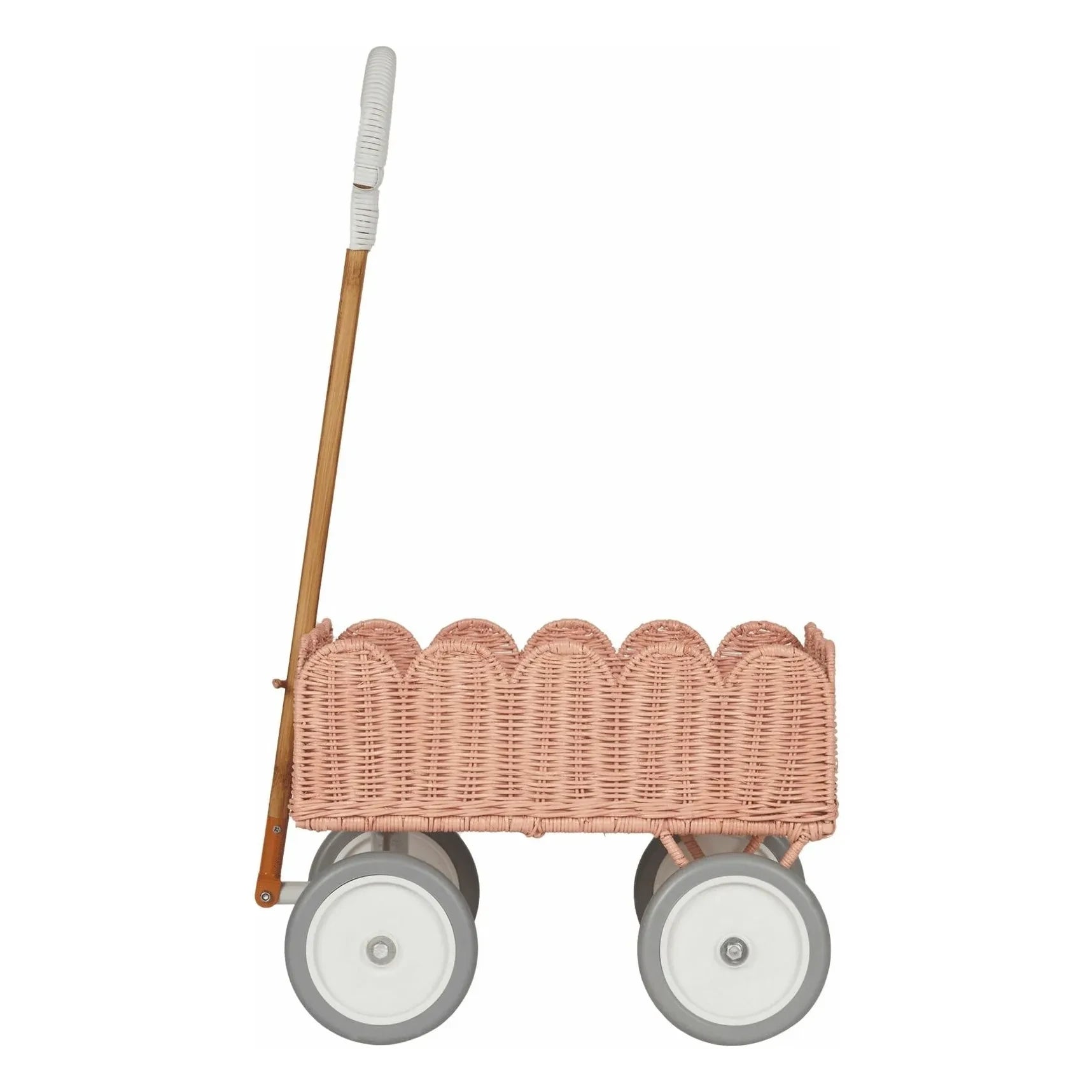 Olli Ella - Blatt Rattan Auto | Pfirsich